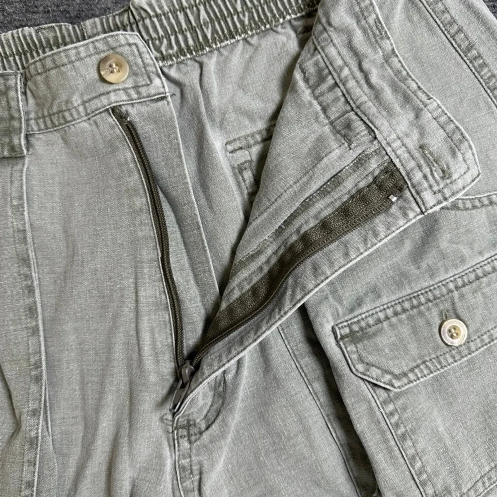 Bimini Bay Outfitters Mens Cargo Shorts 32 Olive Green Cotton Utility Fishing